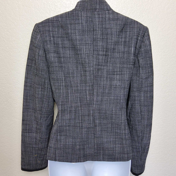 Context Gray Button-up Blazer, Women's Size 6 - Trinity Thrift