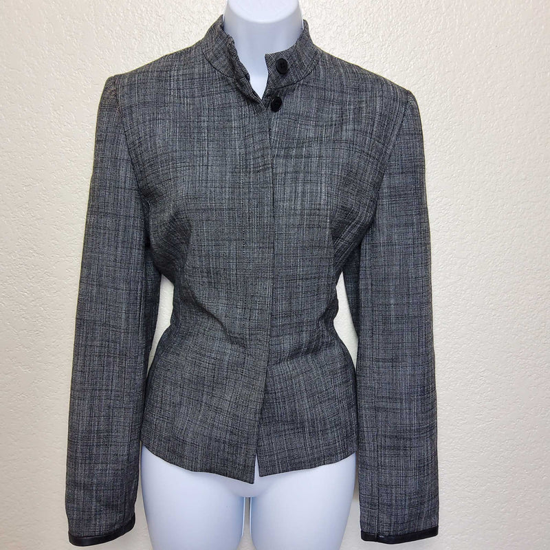 Context Gray Button-up Blazer, Women's Size 6 - Trinity Thrift