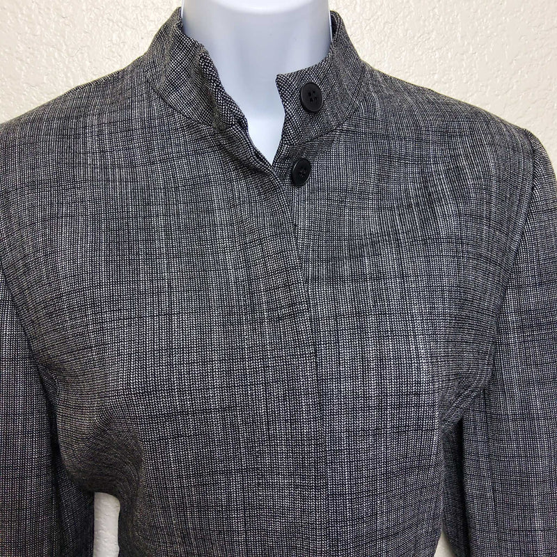 Context Gray Button-up Blazer, Women's Size 6 - Trinity Thrift