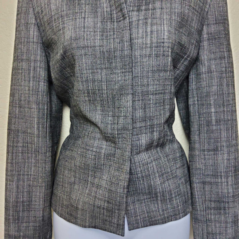 Context Gray Button-up Blazer, Women's Size 6 - Trinity Thrift