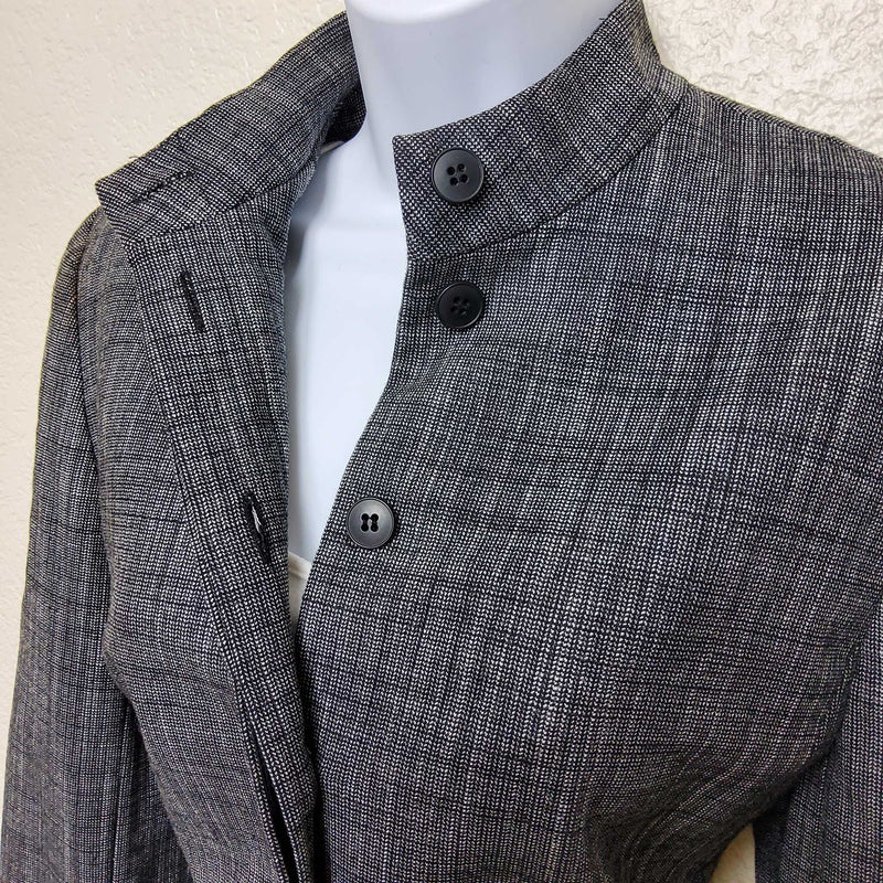 Context Gray Button-up Blazer, Women's Size 6 - Trinity Thrift