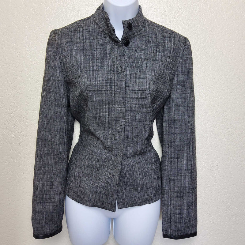 Context Gray Button-up Blazer, Women's Size 6 - Trinity Thrift