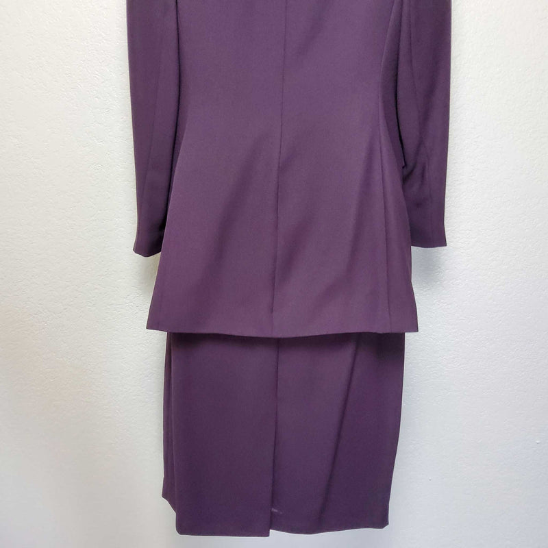 Emily Purple 2-Piece Embroidered Skirt Suit - Trinity Thrift