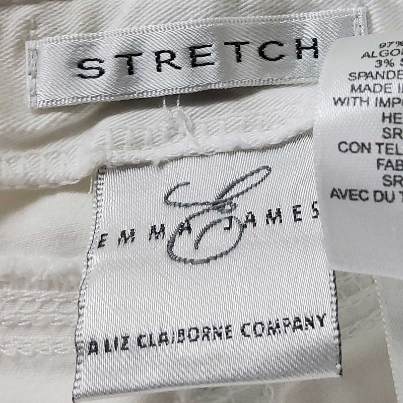 Emma James White Stretch Pants, Women's Size 6 - Trinity Thrift