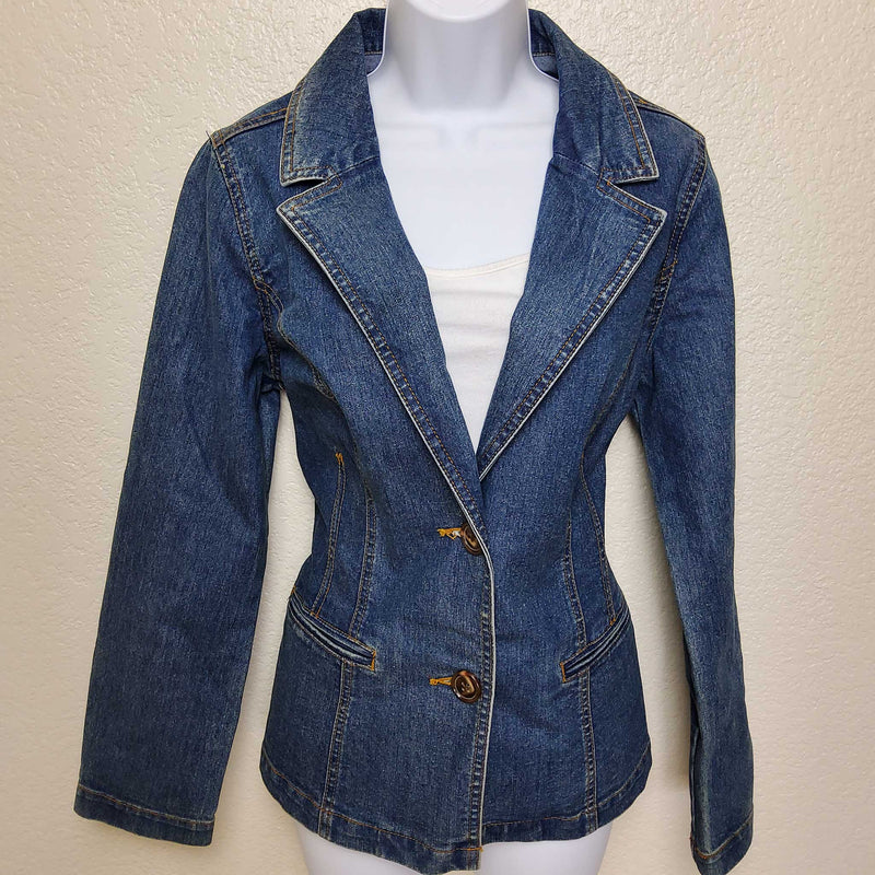 Faded Glory Blue Jean Jacket, Women's Medium - Trinity Thrift