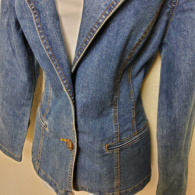 Faded Glory Blue Jean Jacket, Women's Medium - Trinity Thrift