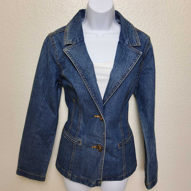 Faded Glory Blue Jean Jacket, Women's Medium - Trinity Thrift