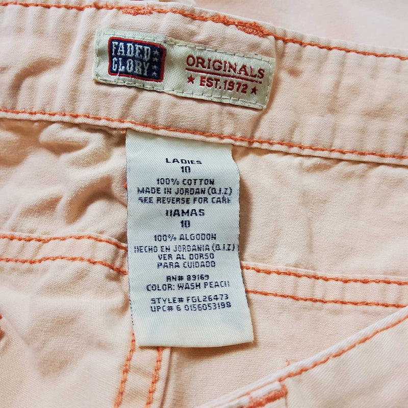 Faded Glory Peach Shorts, Women's Size 10 - Trinity Thrift