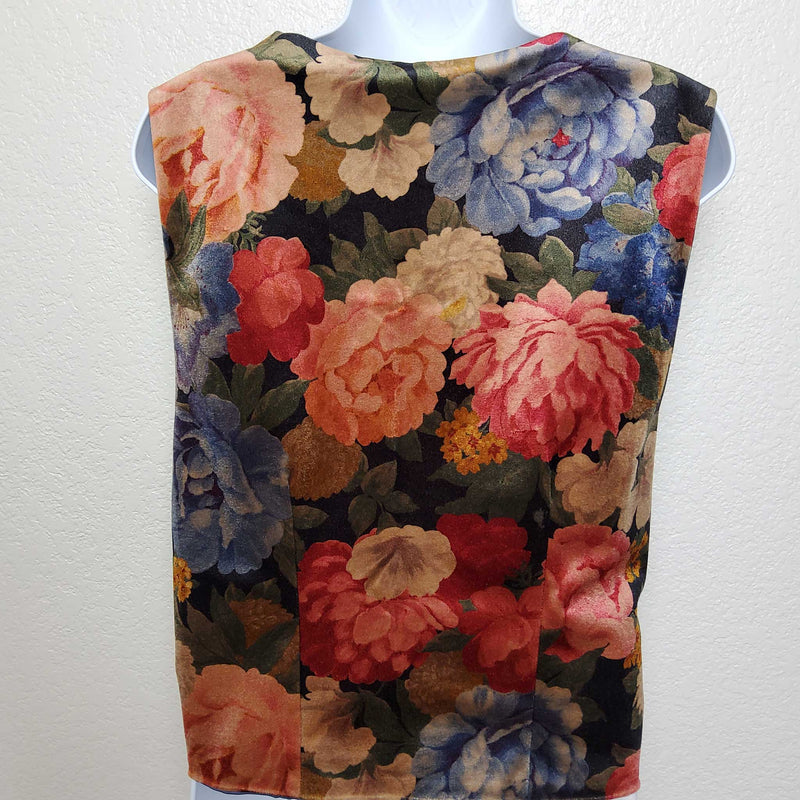 Floral Pattern Vest, Women's Large - Trinity Thrift