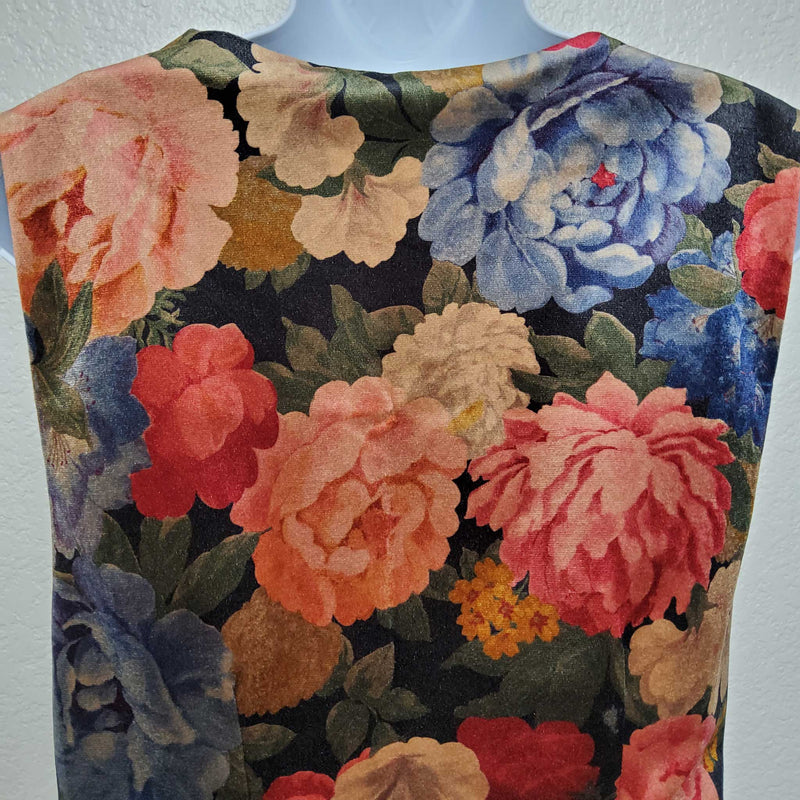 Floral Pattern Vest, Women's Large - Trinity Thrift