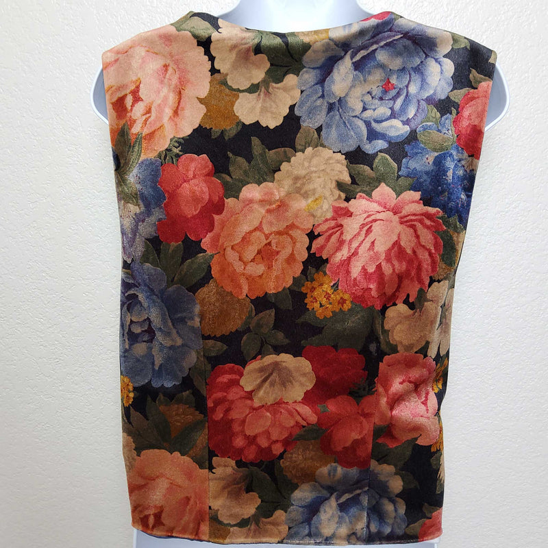 Floral Pattern Vest, Women's Large - Trinity Thrift