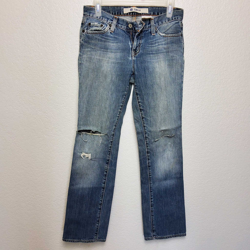 GAP Blue Slim Fit Jeans, Women's Size 2 - Trinity Thrift