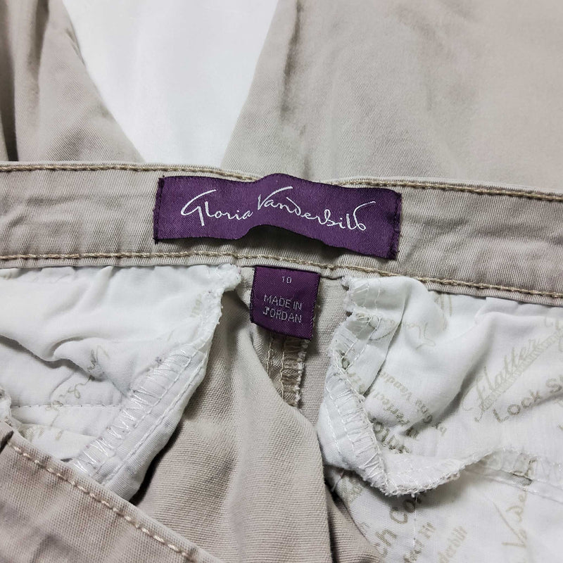 Gloria Vanderbilt Beige Pants, Women's Size 10 - Trinity Thrift