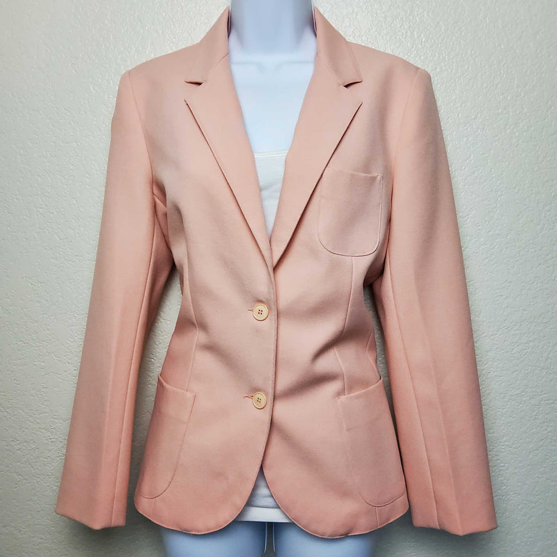 Haberdashery Peach Lined Blazer Women s Size 10 Trinity Thrift