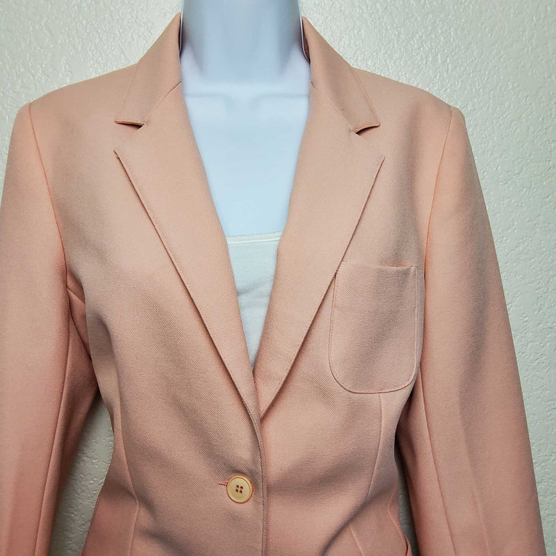 Haberdashery Peach Lined Blazer, Women's Size 10