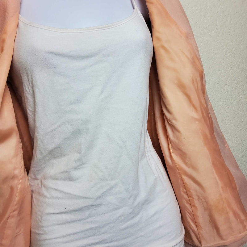 Haberdashery Peach Lined Blazer, Women's Size 10