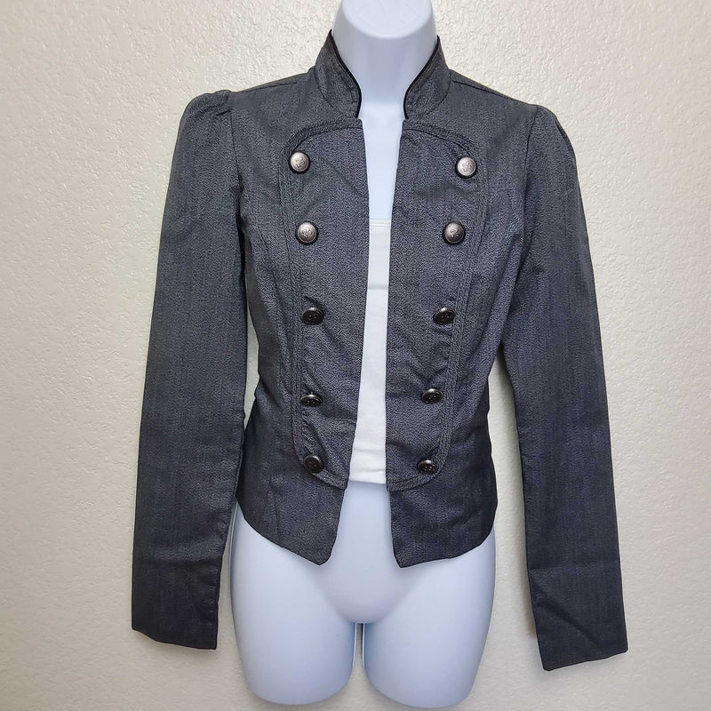 Heart Soul Gray Static Blazer, Women's Medium - Trinity Thrift