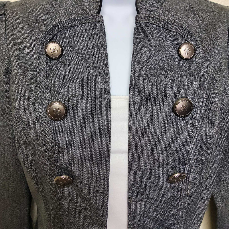 Heart Soul Gray Static Blazer, Women's Medium - Trinity Thrift