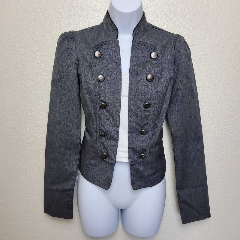 Heart Soul Gray Static Blazer, Women's Medium - Trinity Thrift