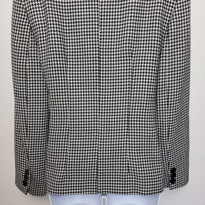 JH Collectibles Black & White Houndstooth Pattern Blazer, Women's Size 8 - Trinity Thrift