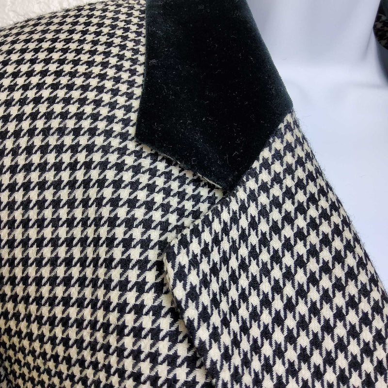 JH Collectibles Black & White Houndstooth Pattern Blazer, Women's Size 8 - Trinity Thrift