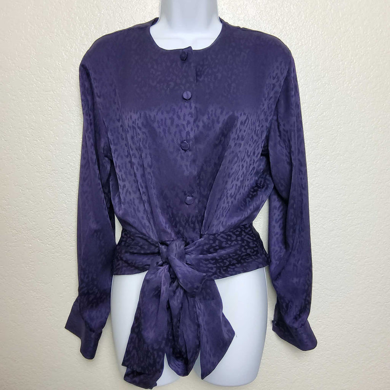 JH Collectibles Purple Long-Sleeve Wrap - Trinity Thrift