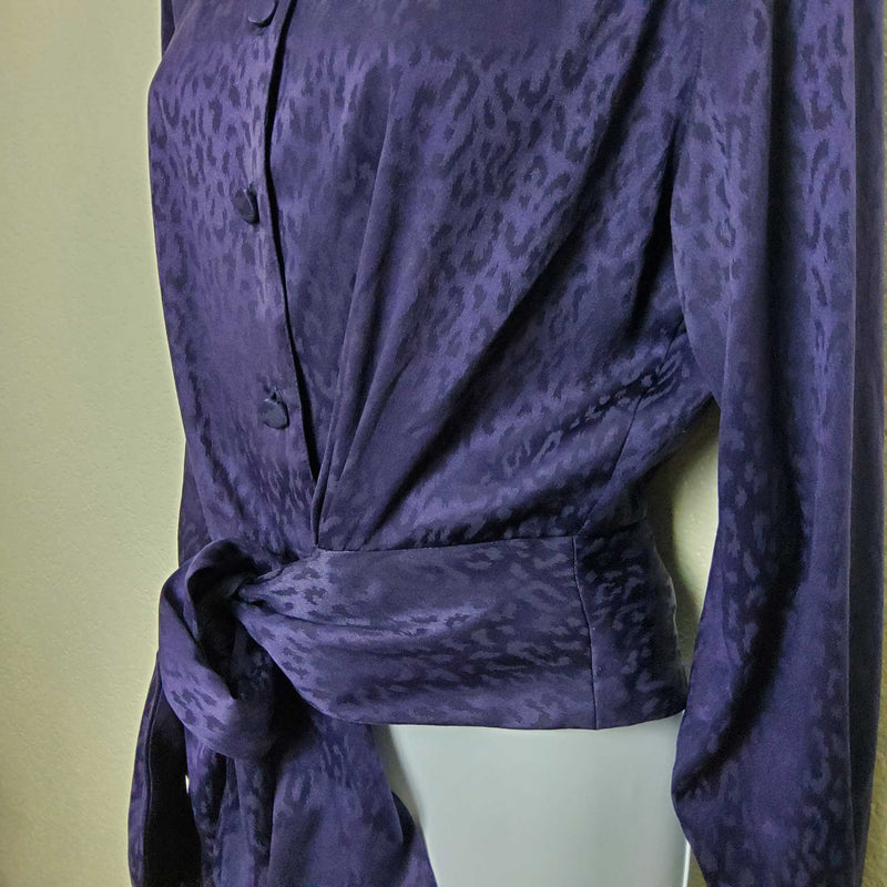 JH Collectibles Purple Long-Sleeve Wrap - Trinity Thrift