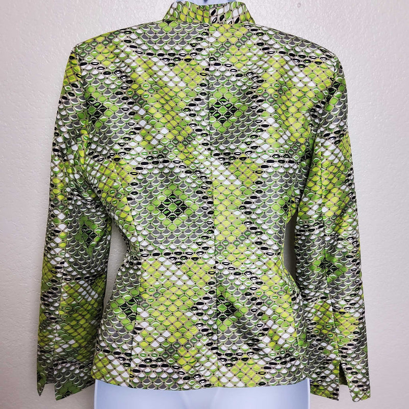 Kasper Green & Black Blazer, Women's Petite Size 2