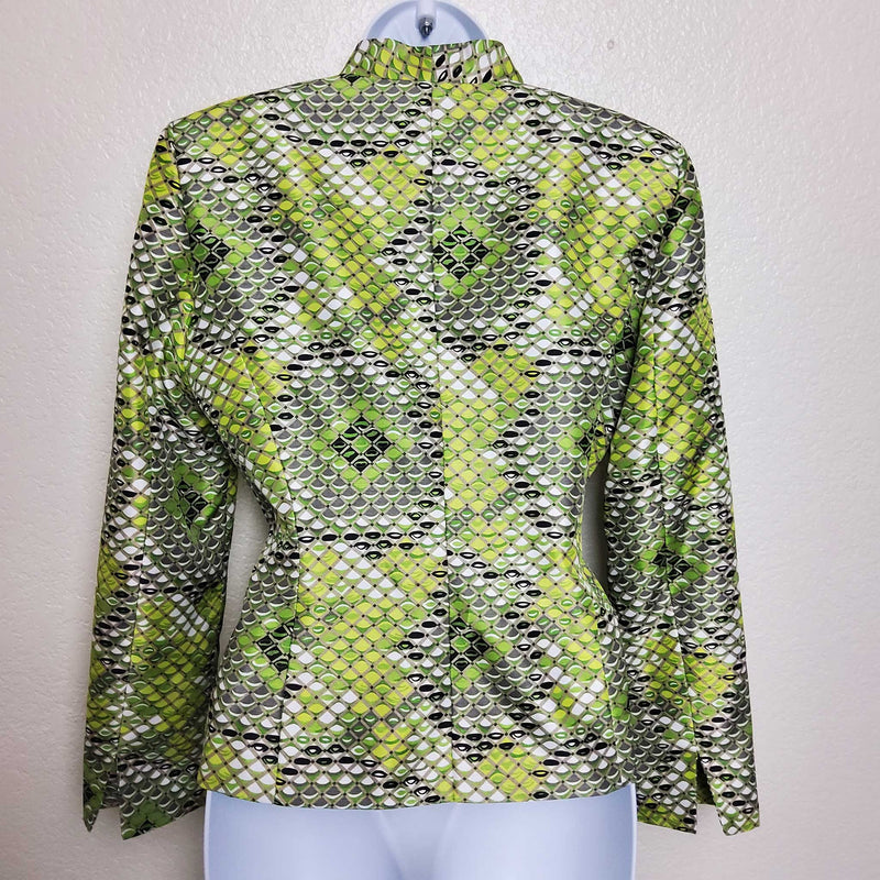 Kasper Green & Black Blazer, Women's Petite Size 2