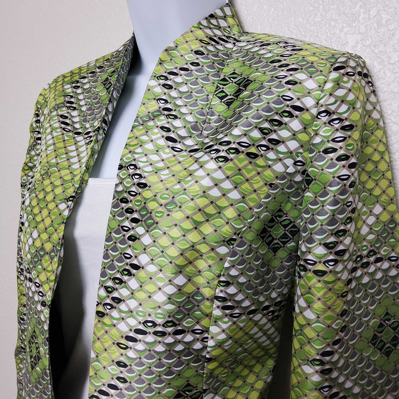 Kasper Green & Black Blazer, Women's Petite Size 2