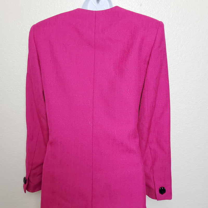 Kasper Hot Pink 2-Piece Skirt Suit, Women's Size 10