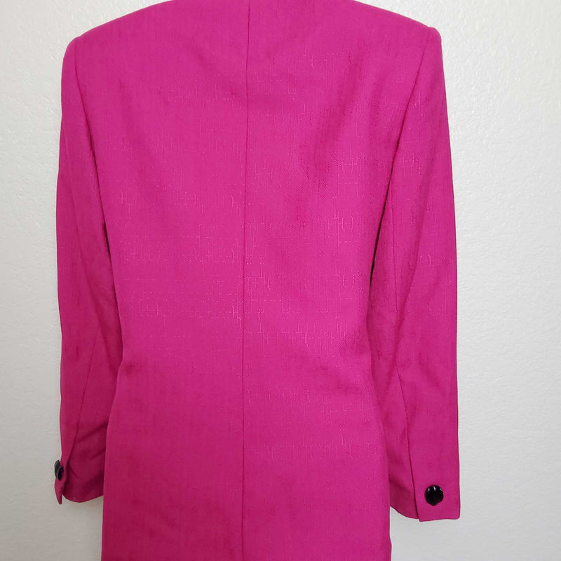 Kasper Hot Pink 2-Piece Skirt Suit, Women's Size 10