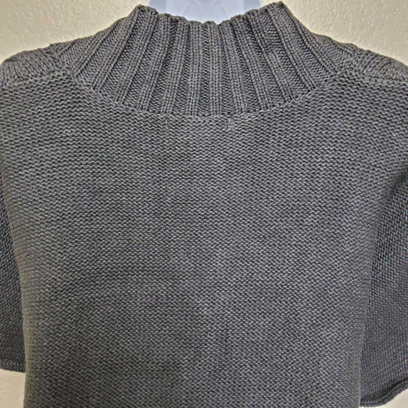 Liz Claiborne Gray Cap Sleeved Sweater, Women's Medium - Trinity Thrift