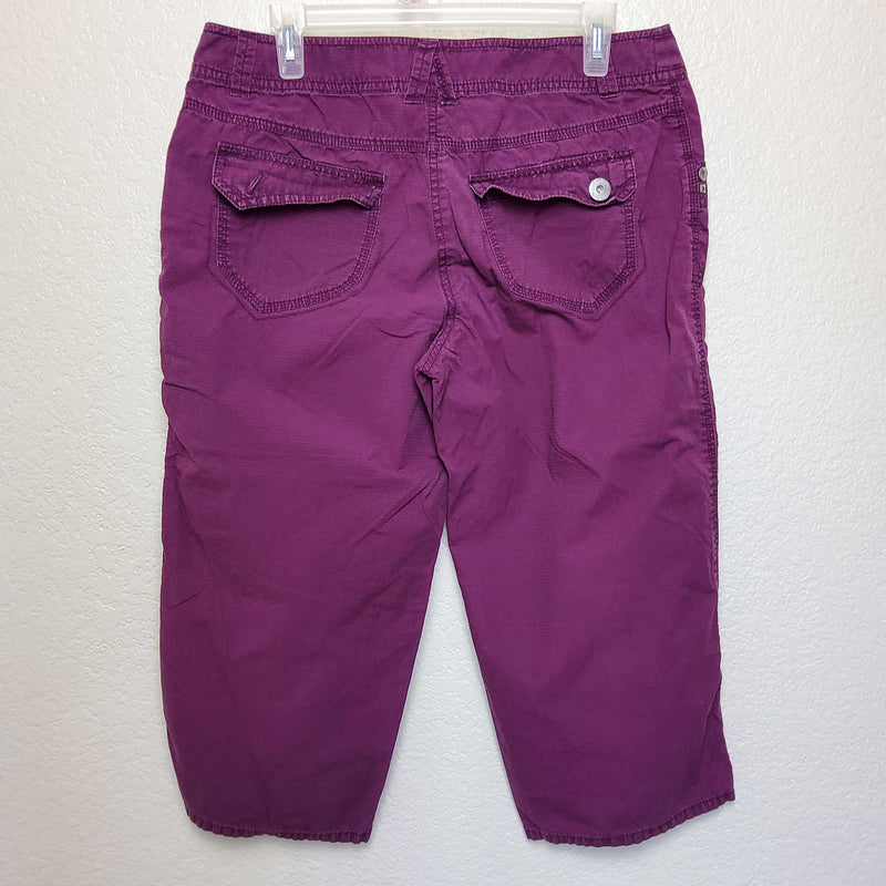 Liz & Co. Purple Cargo Shorts, Women's Size 10 - Trinity Thrift