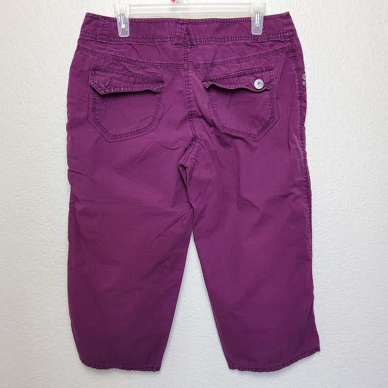 Liz & Co. Purple Cargo Shorts, Women's Size 10 - Trinity Thrift