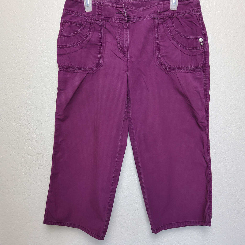 Liz & Co. Purple Cargo Shorts, Women's Size 10 - Trinity Thrift