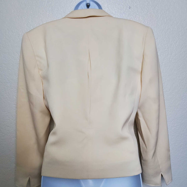 Liz Claiborne Cream Blazer, Women's Petite Size 6