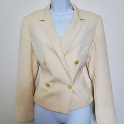 Liz Claiborne Cream Blazer, Women's Petite Size 6