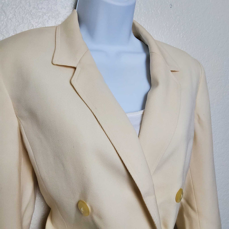 Liz Claiborne Cream Blazer, Women's Petite Size 6