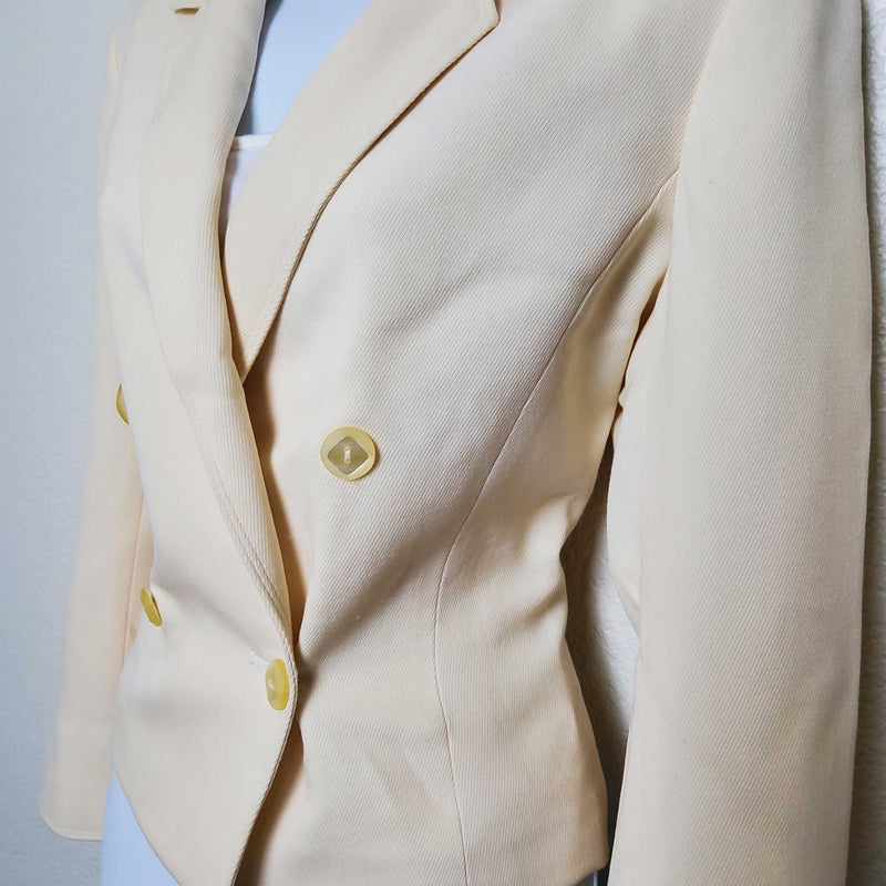 Liz Claiborne Cream Blazer, Women's Petite Size 6