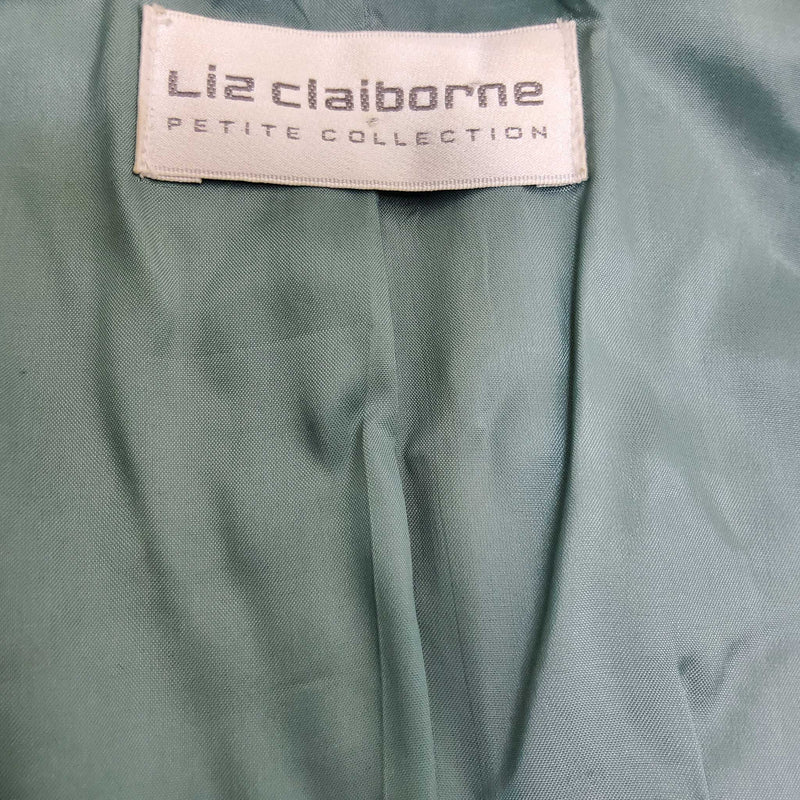 Liz Claiborne Silver Floral Pattern Blazer - Trinity Thrift