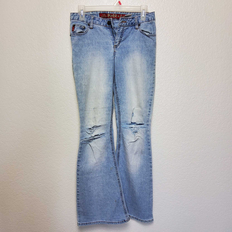 Mudd Blue Stonewash Jeans, Distressed - Trinity Thrift