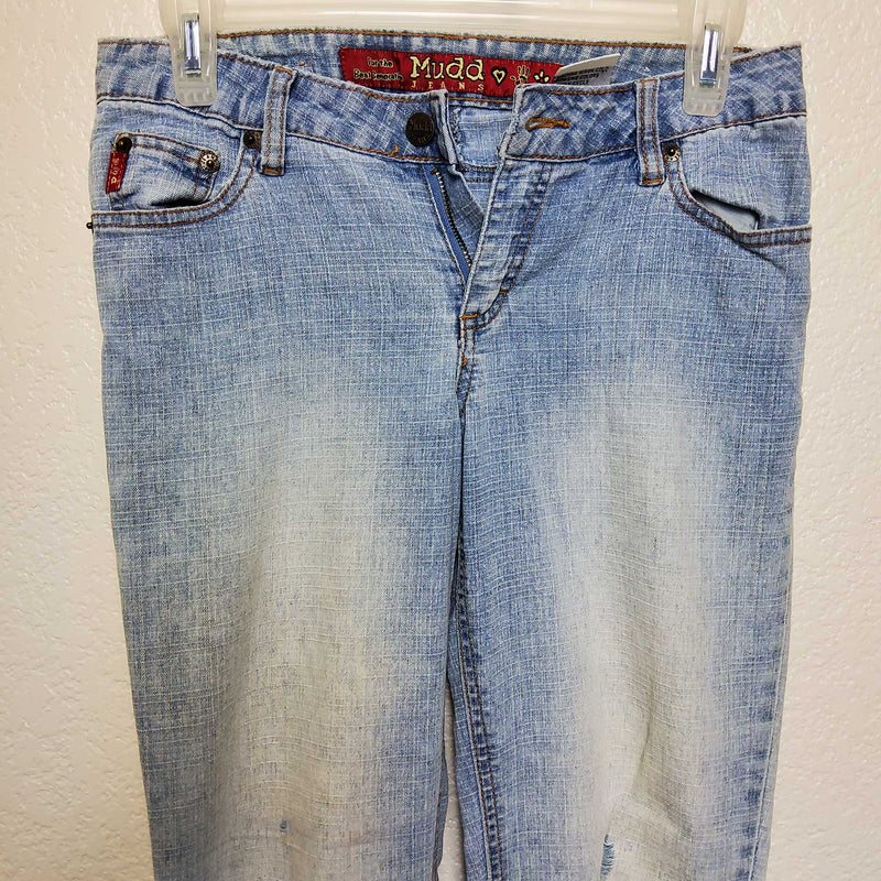 Mudd Blue Stonewash Jeans, Distressed - Trinity Thrift