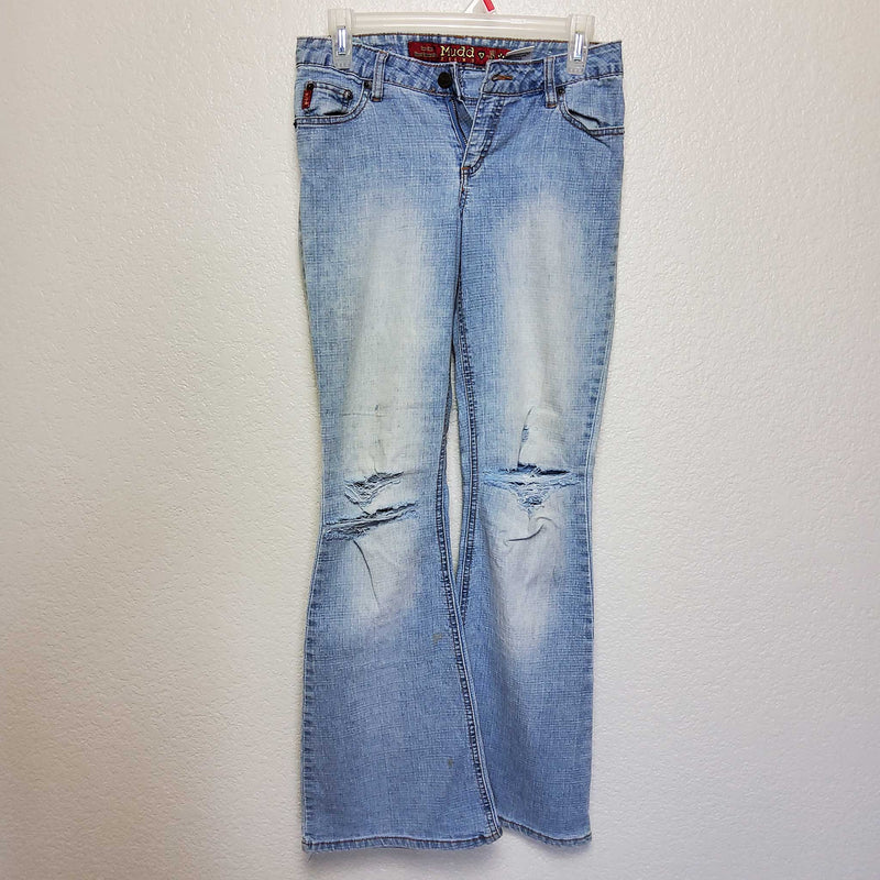 Mudd Blue Stonewash Jeans, Distressed - Trinity Thrift