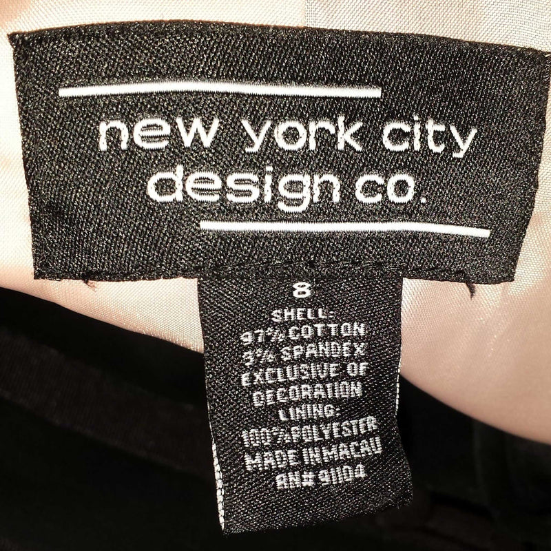 NYC Design Co. Black Blazer with Bows, Women's Size 8 - Trinity Thrift