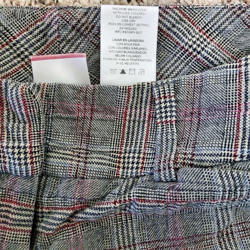 No Boundaries Grey Plaid Bermuda Shorts, Junior Girls Size 3 - Trinity Thrift