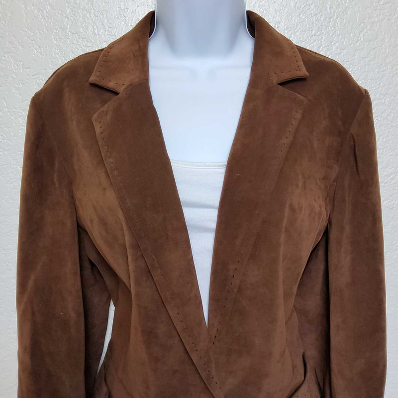 Norton McNaughton Brown Blazer, Women's Size 12 - Trinity Thrift