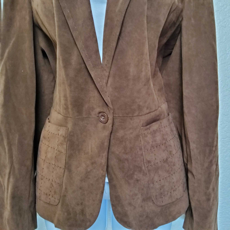 Norton McNaughton Brown Blazer, Women's Size 12 - Trinity Thrift