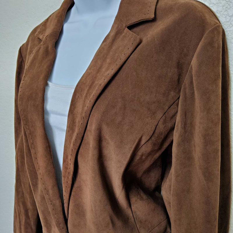 Norton McNaughton Brown Blazer, Women's Size 12 - Trinity Thrift