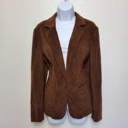 Norton McNaughton Brown Blazer, Women's Size 12 - Trinity Thrift